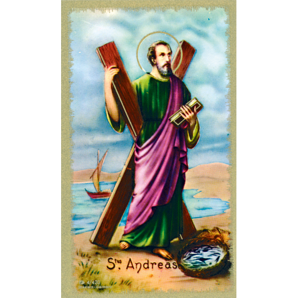 St. Andrew Prayer Card | Gannon's Prayer Card Co.